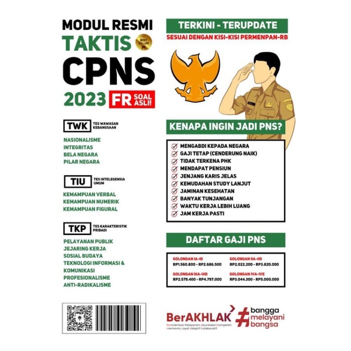 BUKU CPNS 2023 / MODUL RESMI TAKTIS CPNS 2023 FR SOAL ASLI TERKINI -