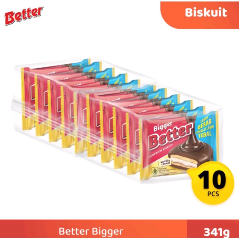 

RCG - Better Sandwich Biskuit Roma Beter Bigger Biscuit Isi 10 Pcs