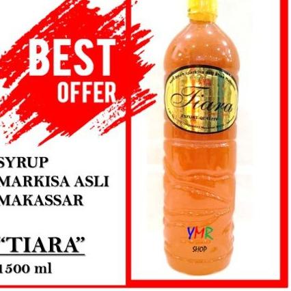 

♠ Sirup Syrup Minuman Buah Markisa TIARA Asli Makassar Berbulir Enak 1500ml 1,5 lt ✷