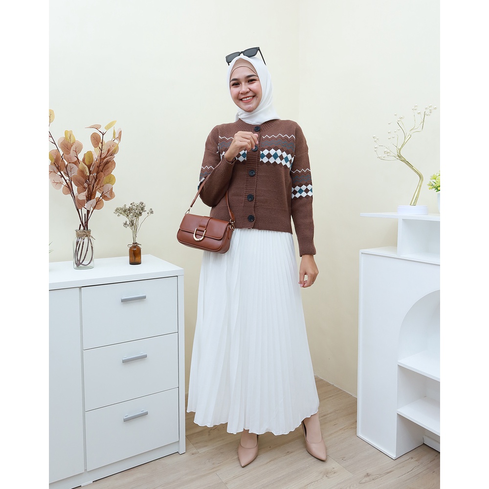 CARDIGAN RAJUT IMPOR- by Hijab Mamah icis 2