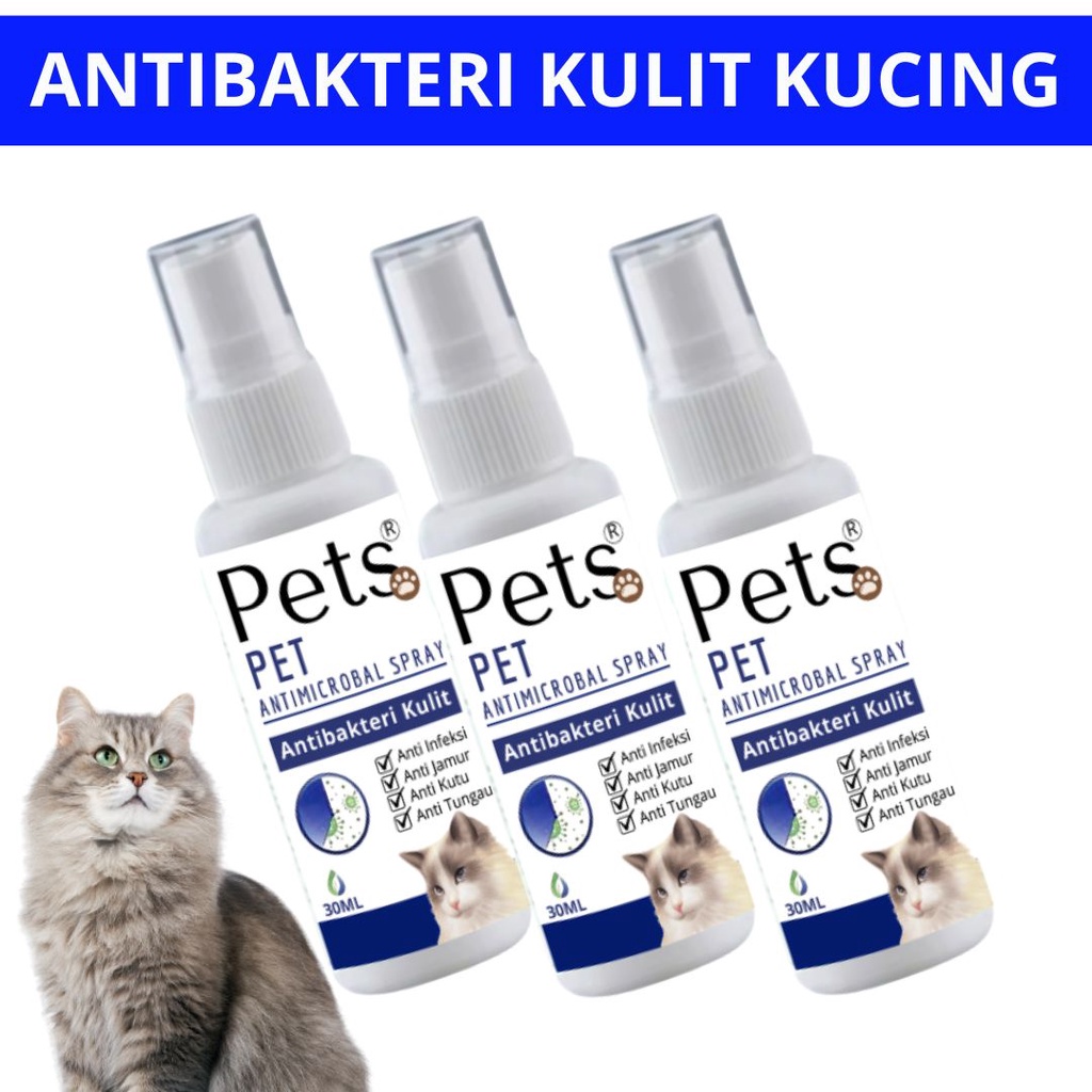 Cat Spray Obat Kucing Semprot Anti Jamur Infeksi Dan Anti Bakteri FEFARM