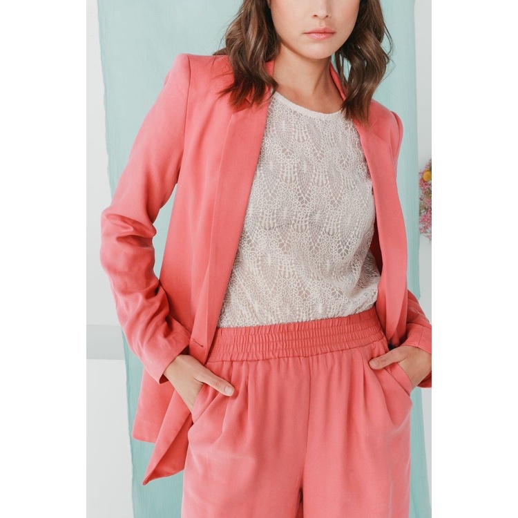 basic cotton  blazer