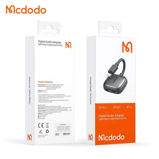 MCDODO Adapter Audio Mic Headset Iphone Lightning to 3.5mm CA2740