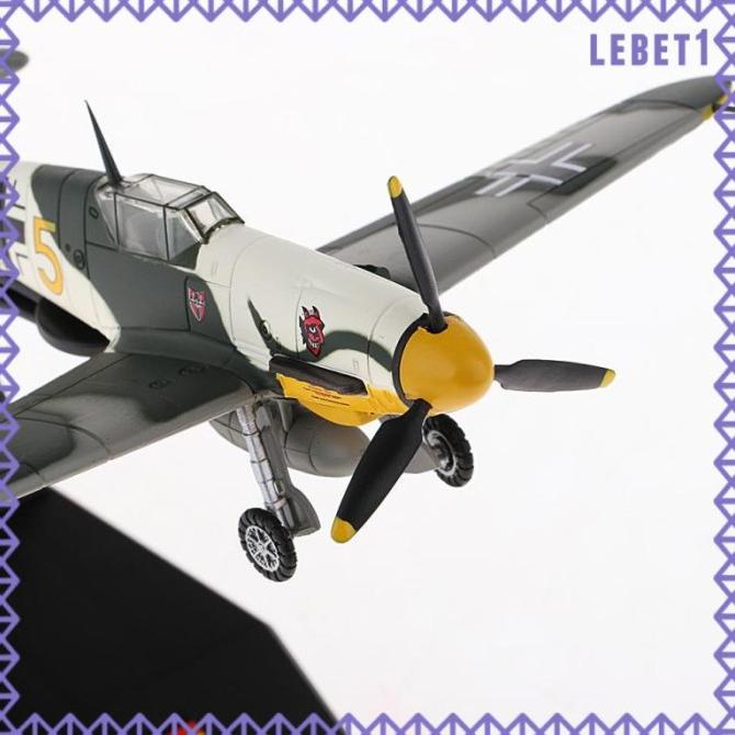 Bf-109 / Me-109 Miniatur Diecast Pesawat Tempur Piston Skala 1 / 72