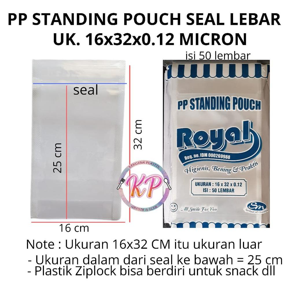 PLASTIK STANDING POUCH 16X32 PLASTIK ZIPLOCK 16 X 32 CM .
