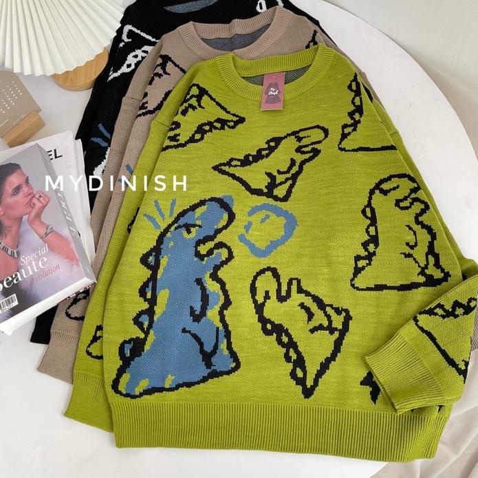 ♧ Dino Oversize Sweater Rajut Terbaru ✤