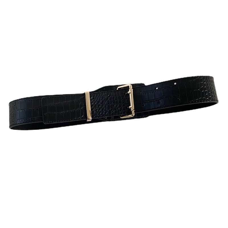 BGS-278 Sabuk Wanita Import,, Obi Belt Wanita Kekenian Ikat Pinggang Wanita Croco obi karet kulit Gesper Wanita Fashion Korea