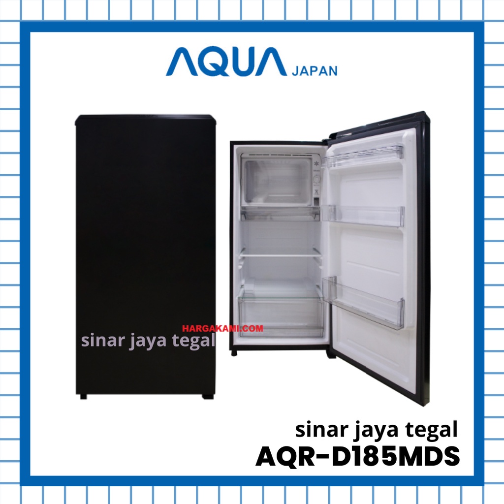 LEMARI ES AQUA 1 PINTU AQR-D185MDS / KULKAS AQUA 1 PINTU AQR-D185MDS