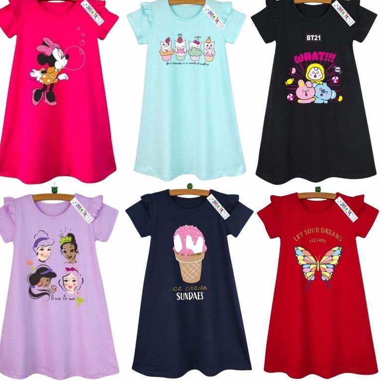 REKOMENDASI Dress Anak Perempuan Jurassix Jurasix Jurasixx usia 1-10 Tahun Gaun Anak Perempuan Daste