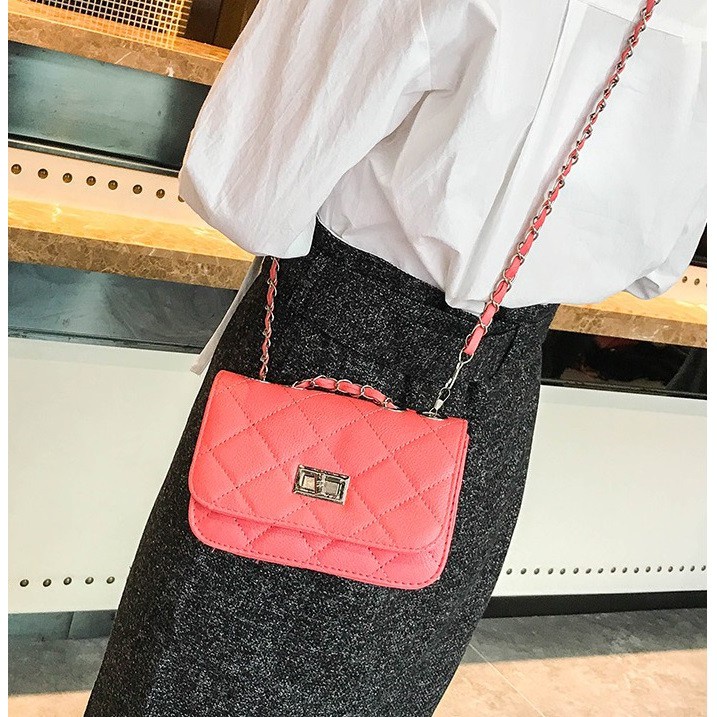 FYGALERY FYG1233 Tas Selempang Wanita Tali Rantai Sling Bag Women Fashion