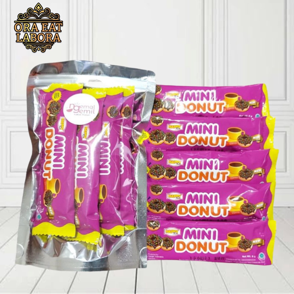 

3in1 Mini Donut Crunchy with Chocolate Coating Kualitas Premium - Ora Eat Labora