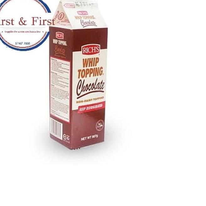 

Penawaran Spesial Rich's Whip Topping Chocolate 907gr