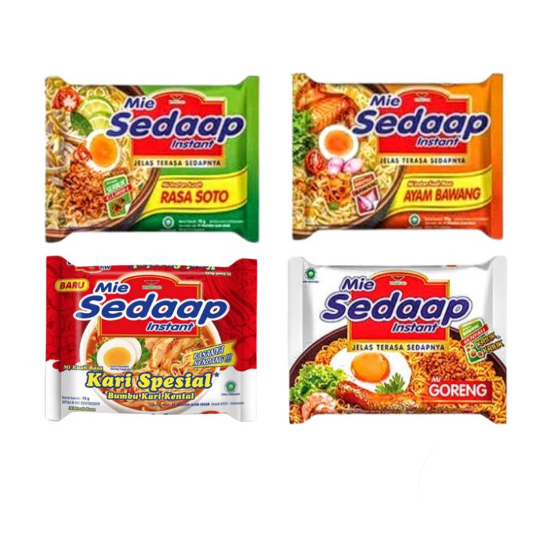 

Mie Sedaap 4 Varian Rasa - 1pcs