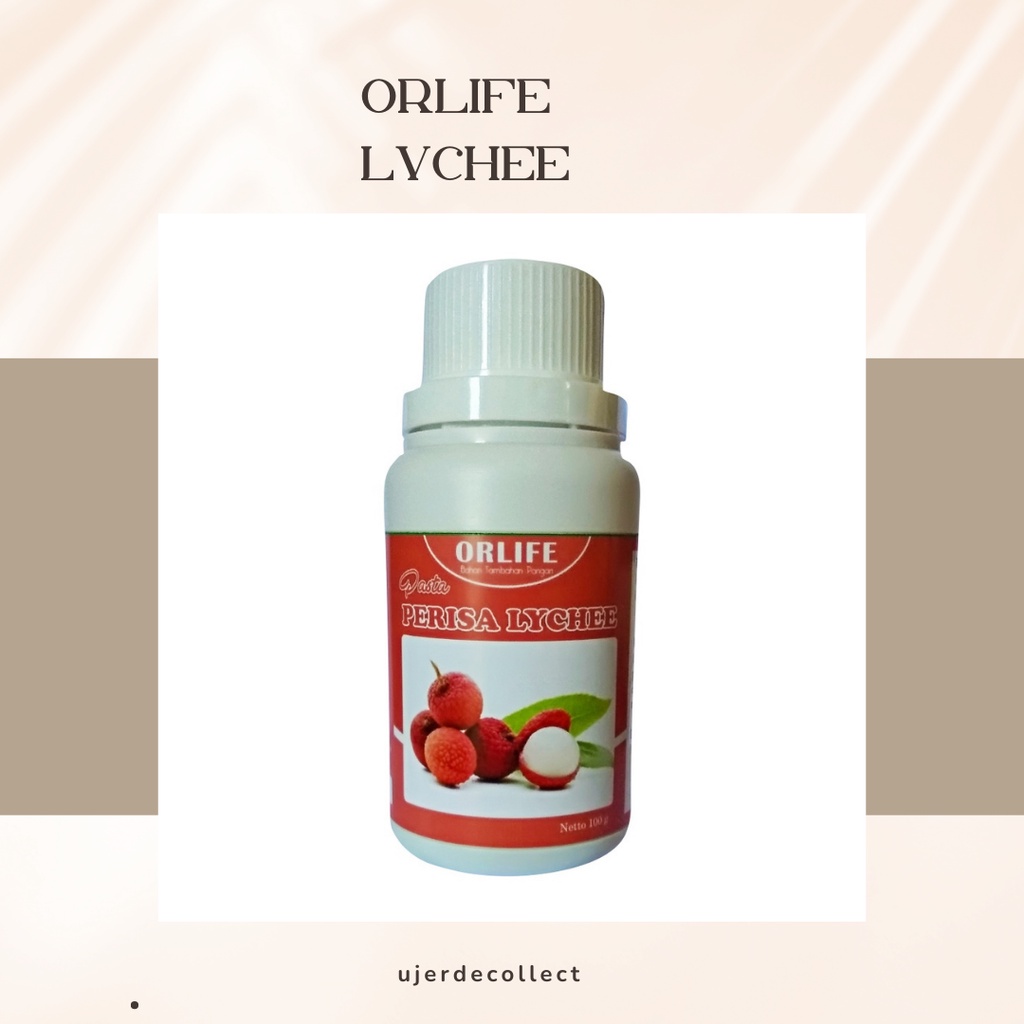 

Pasta Rasa Leci Atau Lychee 100 Gram Orlife