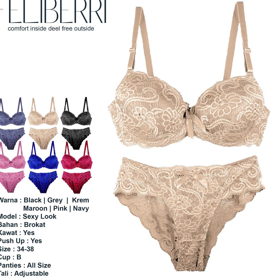 HOT SALE EMILY BRA SETELAN PAKAIAN DALAM WANITA BH BEHA DALEMAN CEWEK CELANA DALAM KUTANG BUSA TEBAL