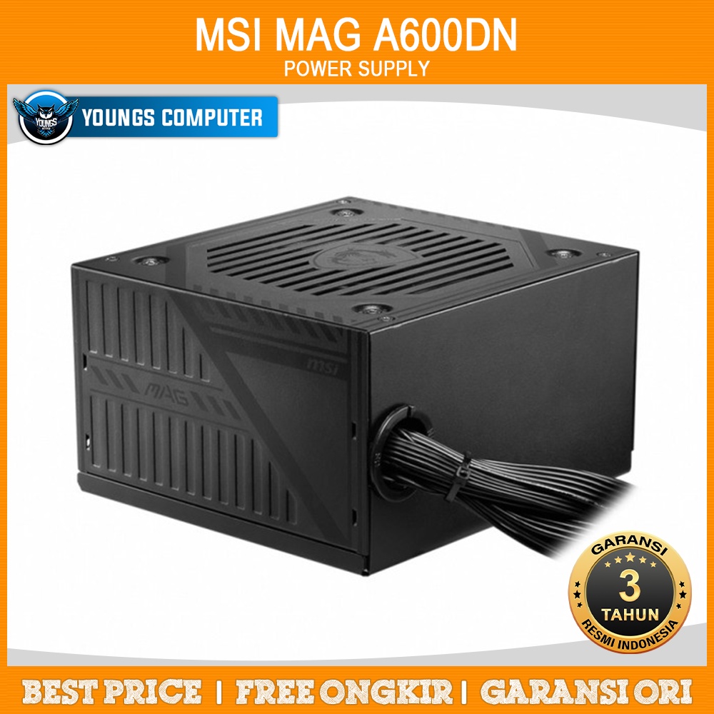 PSU MSI MAG A600DN | Power Supply 600W 80+ Non Modular