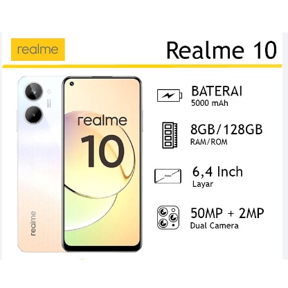 REALME 10 8/128 &amp; 8/256 RAM 8+8GB ROM 256GB GARANSI RESMI REALME