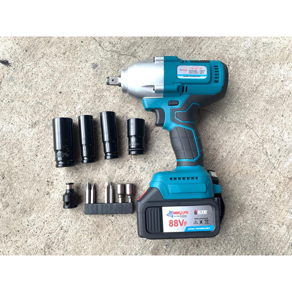 MESIN BOR Cordless Impact wrench 20V 2 baterai Mesin impact wrench mesin pembuka baut RYU Electric Wrench REW 10 RYU RCW 20 Volt Bor Cordless Impact Wrench ada juga impack KAIROS  &amp; Impack angin