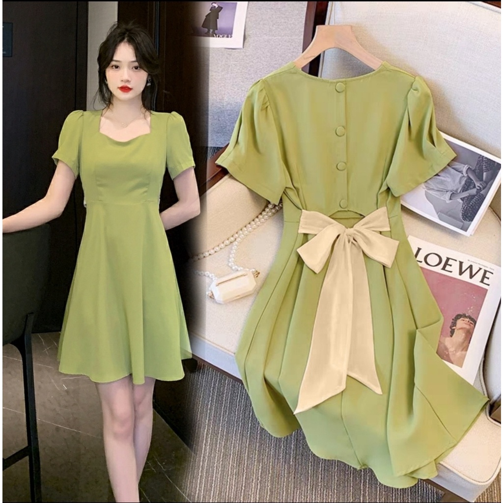 FWG - DRESS IKO / BAJU DRESS WANITA / DRESS KONDANGAN / DRESS / GAUN PESTA / DRESS KOREAN STYLE