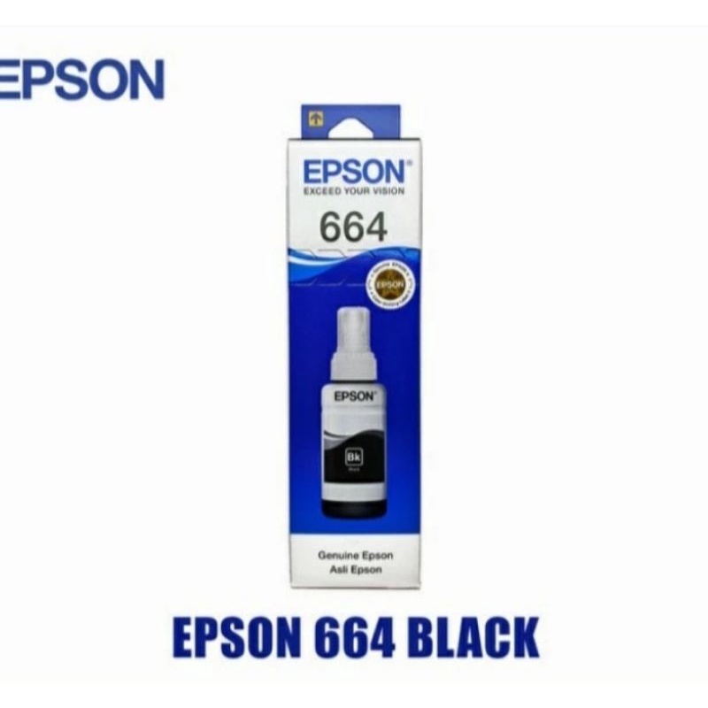 Tinta epson 664/L100 ,B,C,M,Y  (T6641,T6642,T6643,T6644)0RIGINAL