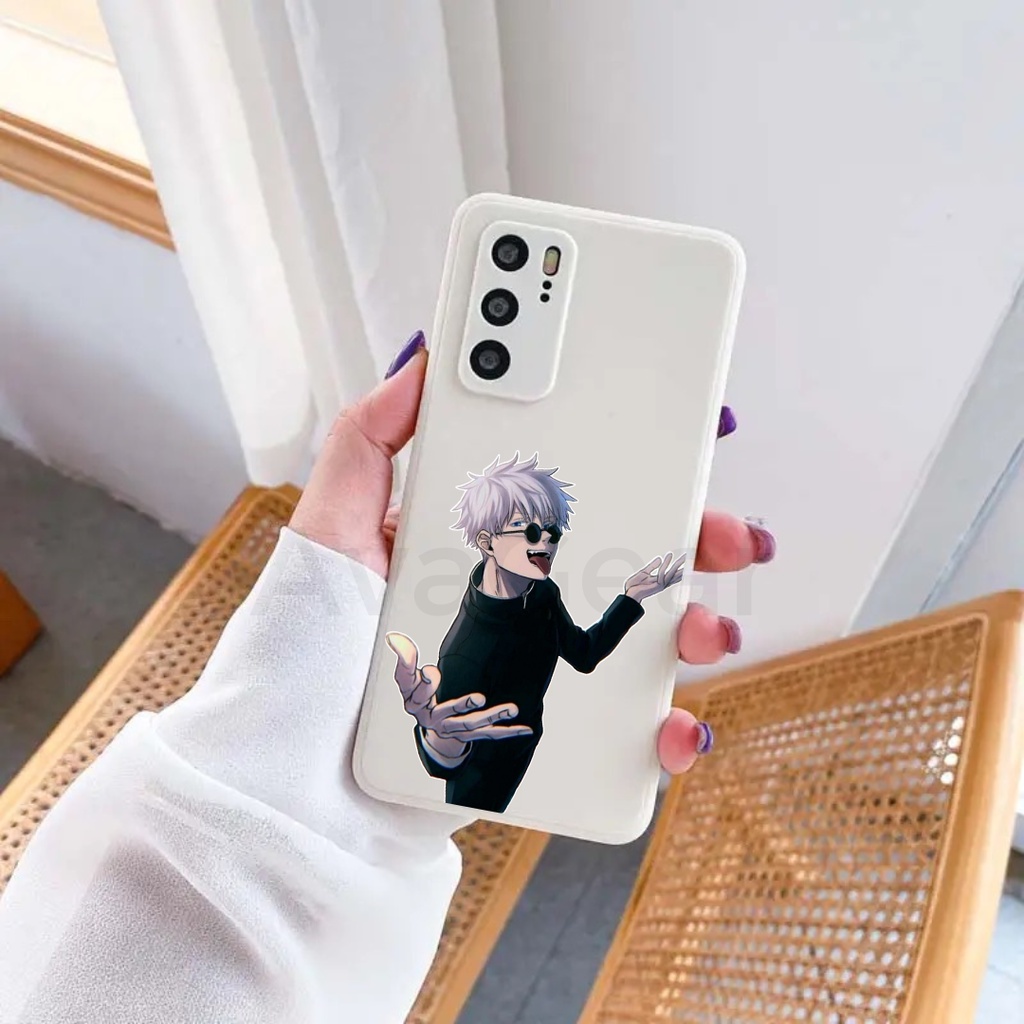 SM Gojo Jujutsu Kaisen Square Edge TPU Softcase Compatible With Samsung A32 A04s A03 A33 A12 A53 A13 A52 5G