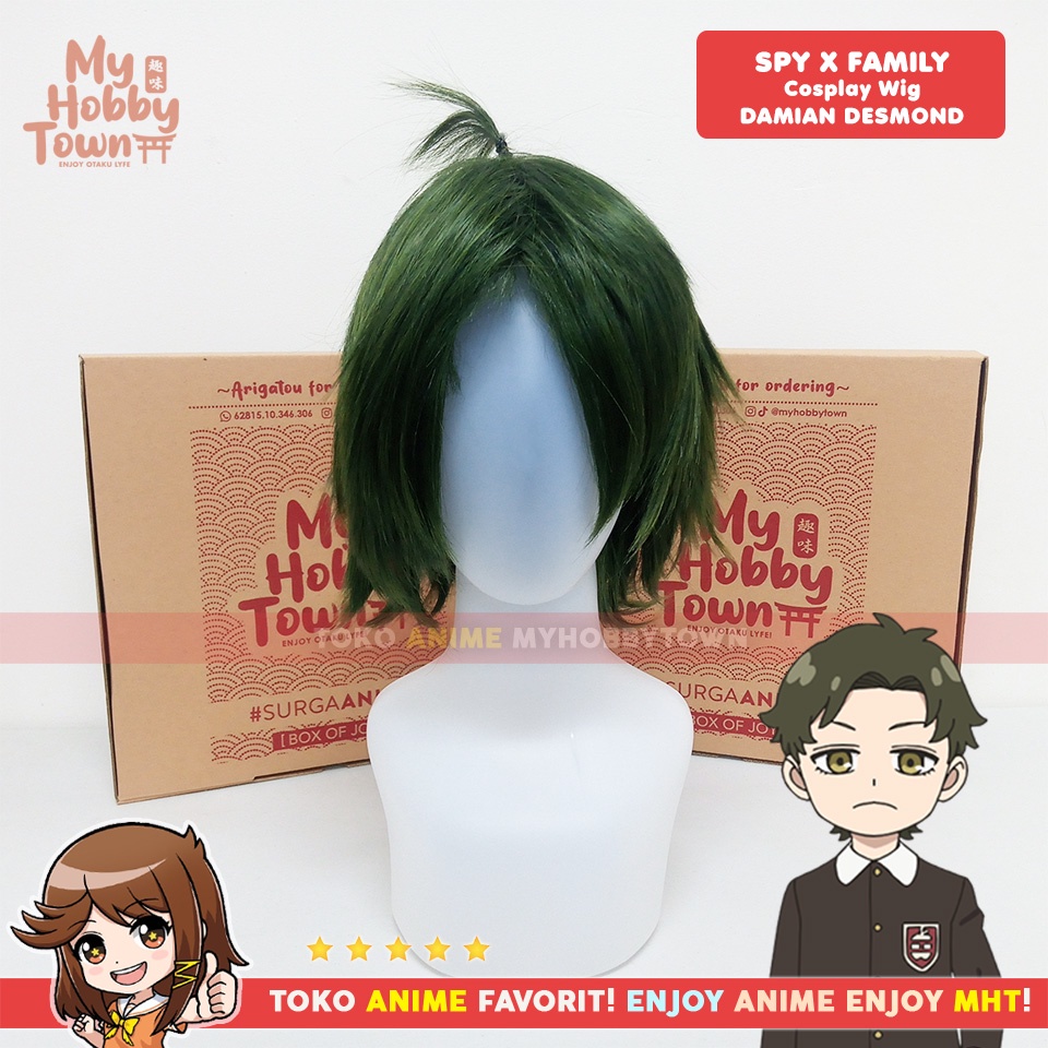 Wig Rambut Palsu Cosplay Anime Spy X Family : Damian Desmond