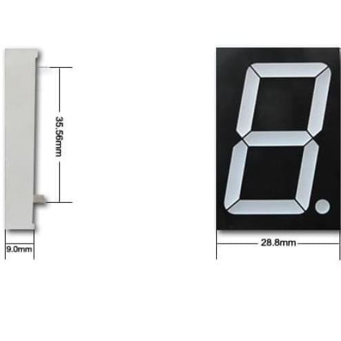 LED 7segmen nyala biru segmen seven Segmen Blue pcmelektrob9090 Ayo Beli