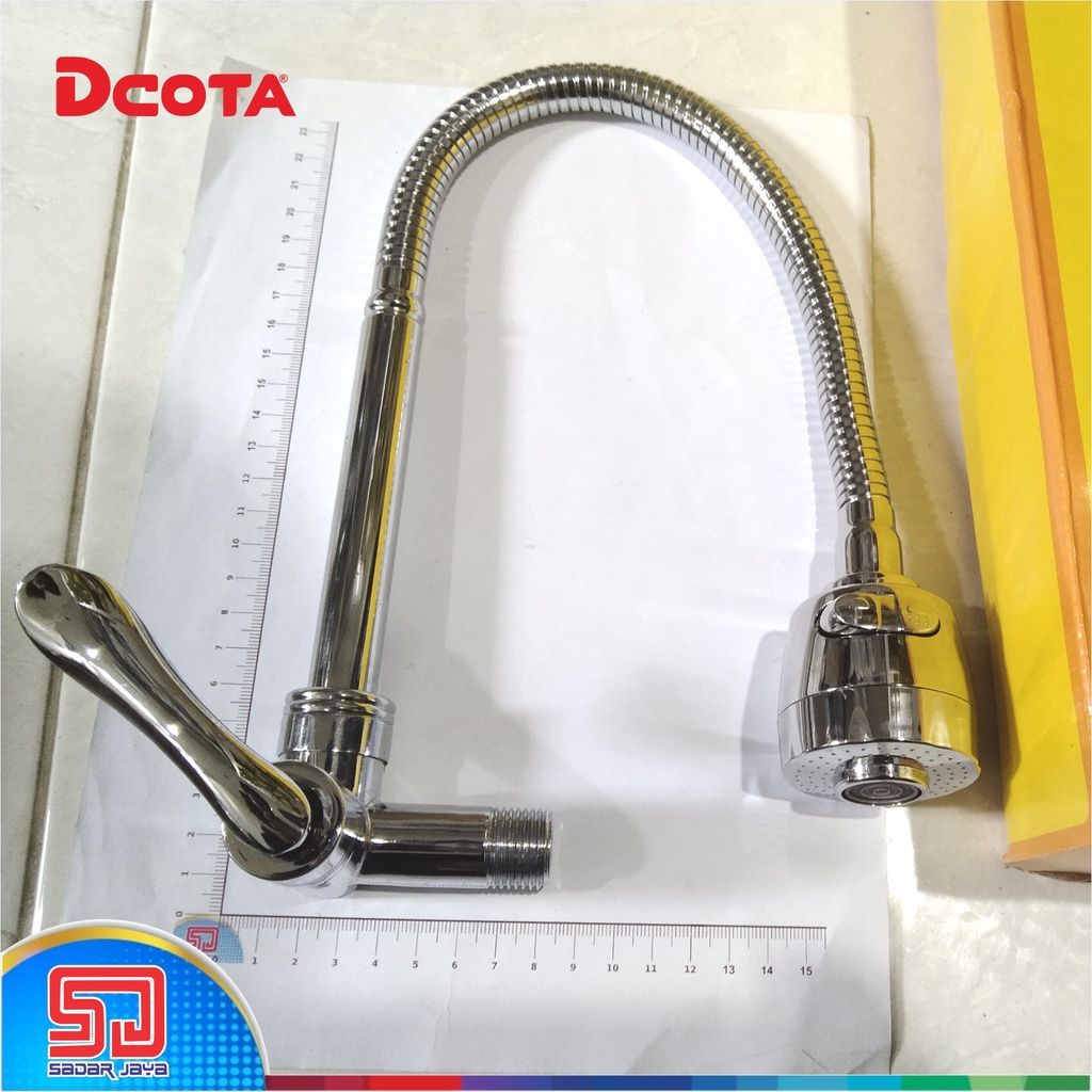 DCOTA DST FLEX Kran Angsa Flexible Keran Cuci Piring Dapur Fleksibel Wastafel Wallsink Tembok