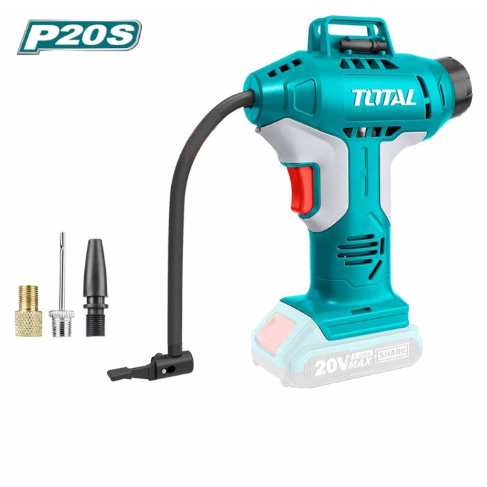 TOTAL KOMPRESOR MINI 20V AUTO AIR COMPRESSOR CORDLESS TACLI2001