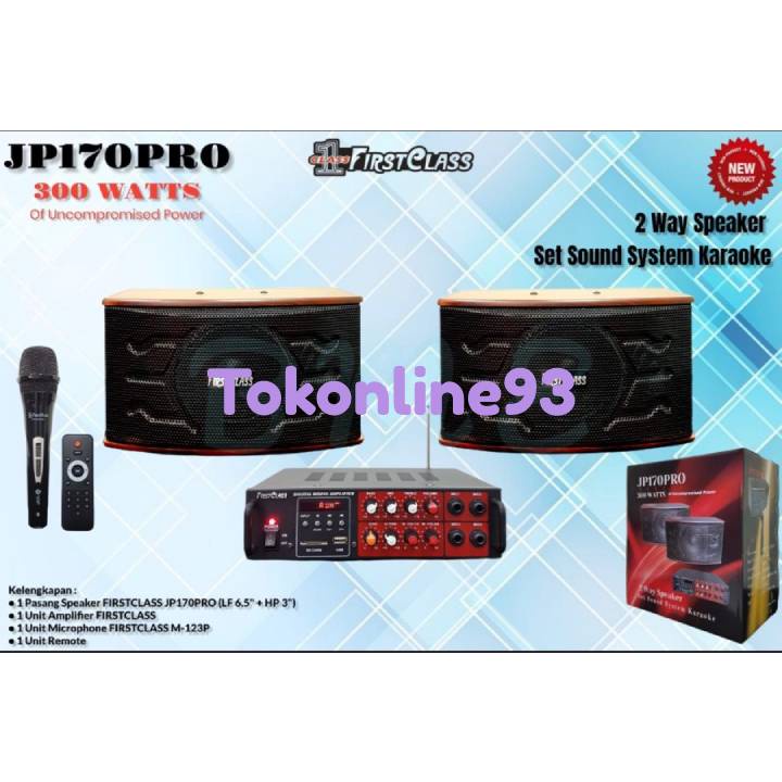 Paket Speaker Karaoke 6,5 Inchi Firstclass JP170PRO JP 170 Pro MURAH