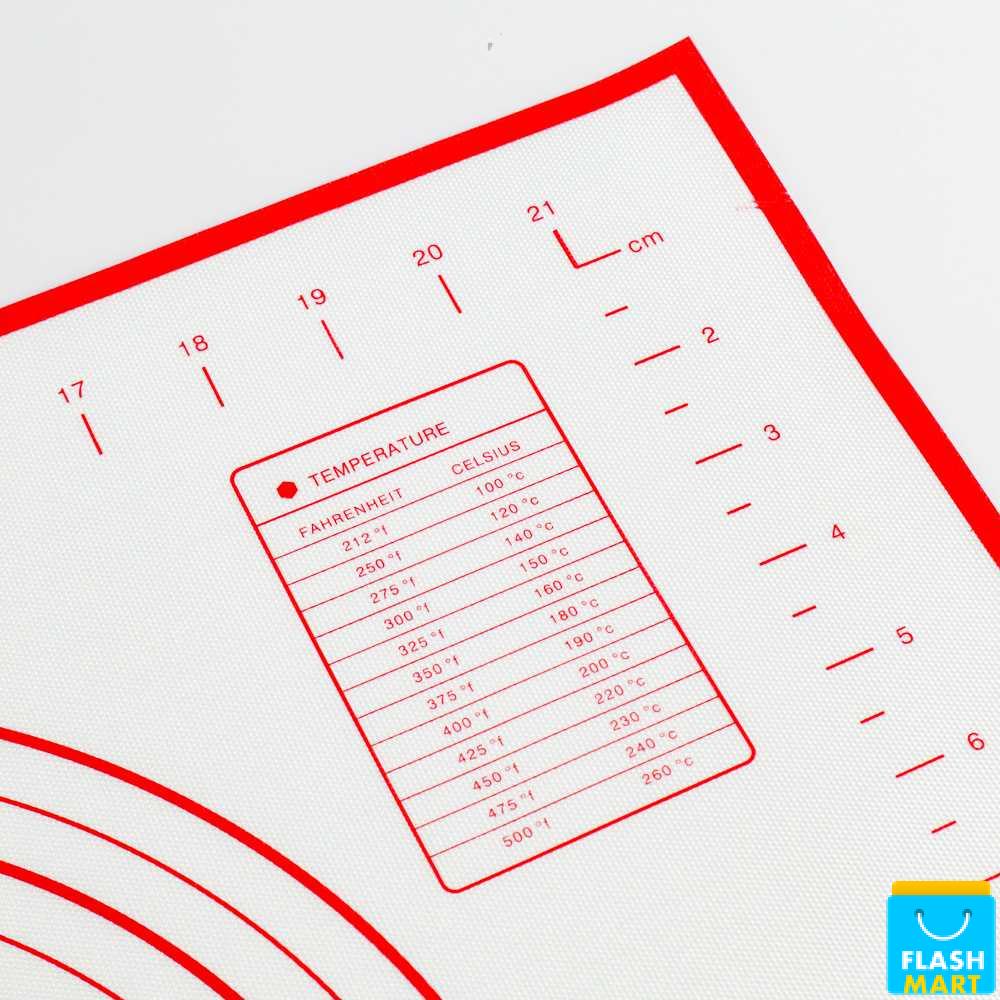 Flashmart Silicone Mat Alas Adonan Pizza Martabak 40x60CM - JJ63112