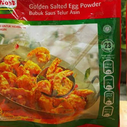 

➽ KNORR SALTED EGG HALAL MUI 270 GR ❁