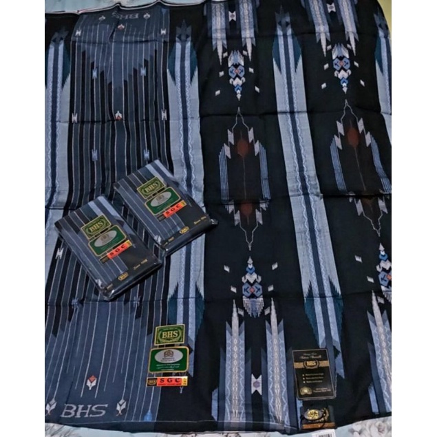 SARUNG BHS SGC KUSUS HITAM FUUL SUTRA 210 SEPUNSILK GOOL