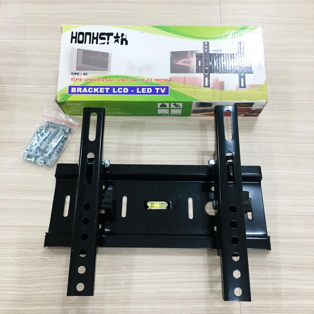 HONHSTAR BRACKET TV UNIVERSAL UKURAN KECIL DARI 10 - 42 inch