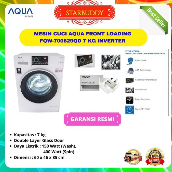 Mesin Cuci Front Loading FQW-700829QD Low Watt