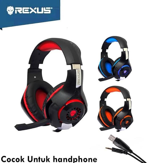 Headset Rexus F55 - Rexus F55 Headset Gaming Vonix with Mic LED F-55