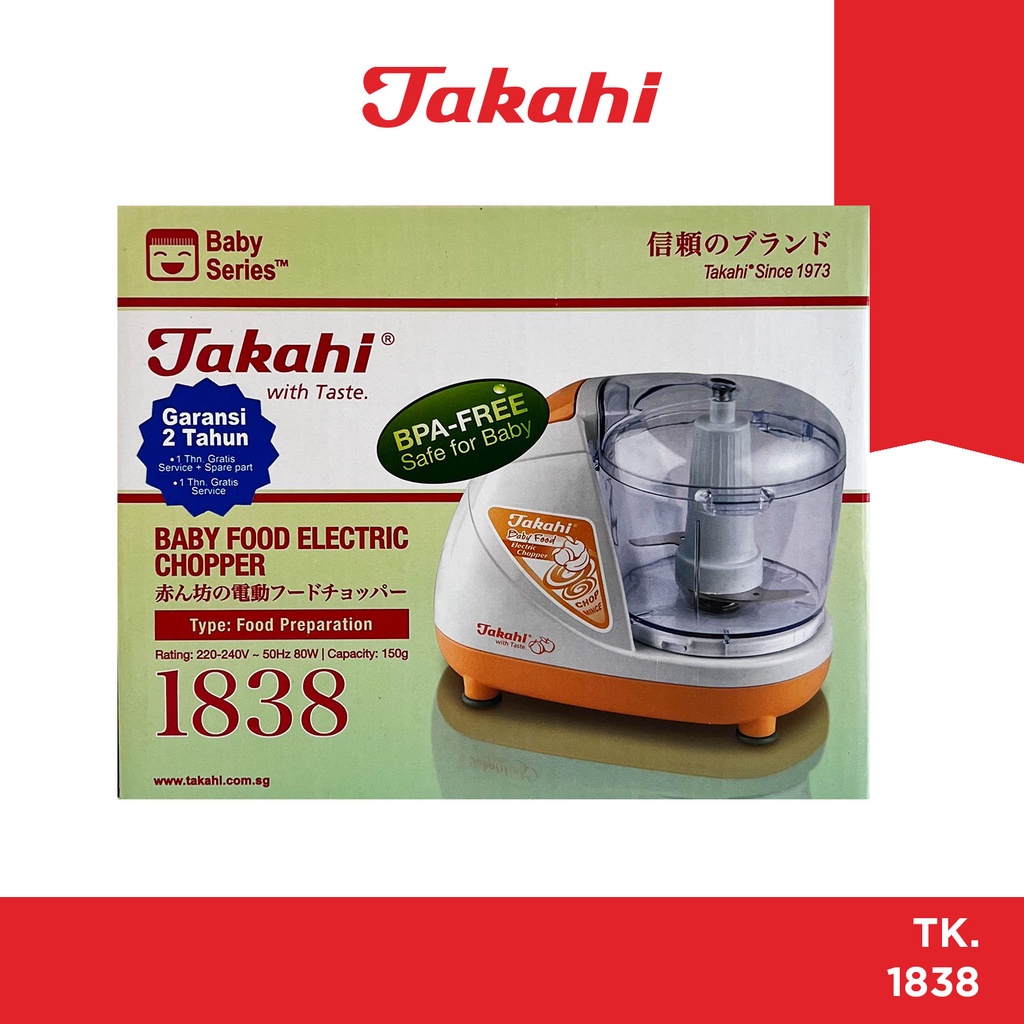 Takahi Baby Food Electric Chopper TK-1838