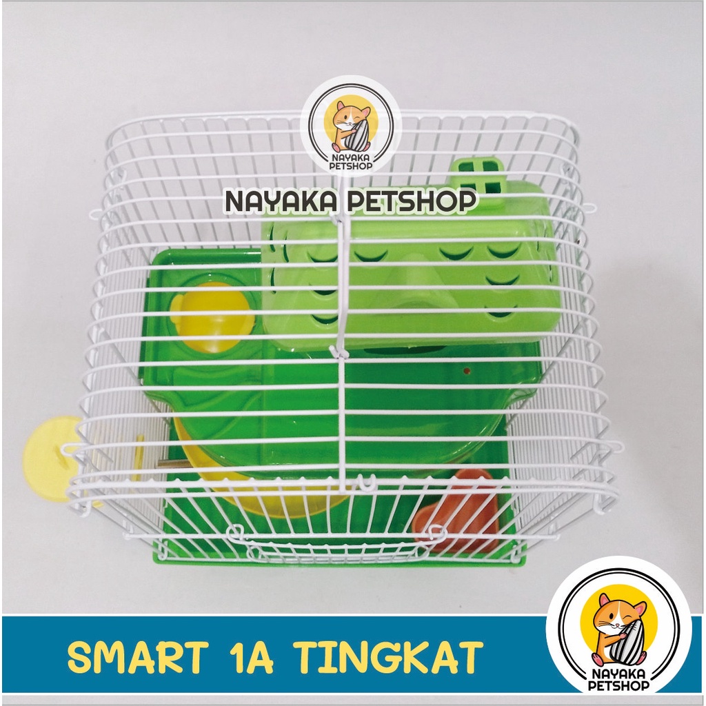 Smart Tingkat 1A Kandang Hamster Murah Tingkat 2 Lantai Rumah Besi Jeruji Hewan