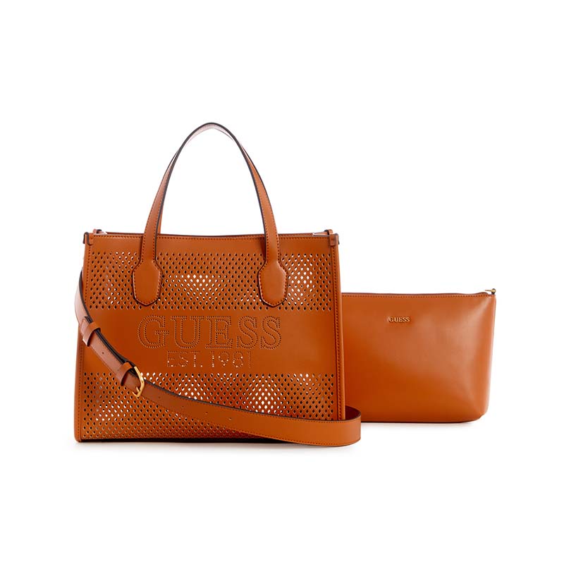 KATEY PERF SMALL TOTE - TAS GUESS ORIGINAL WANITA