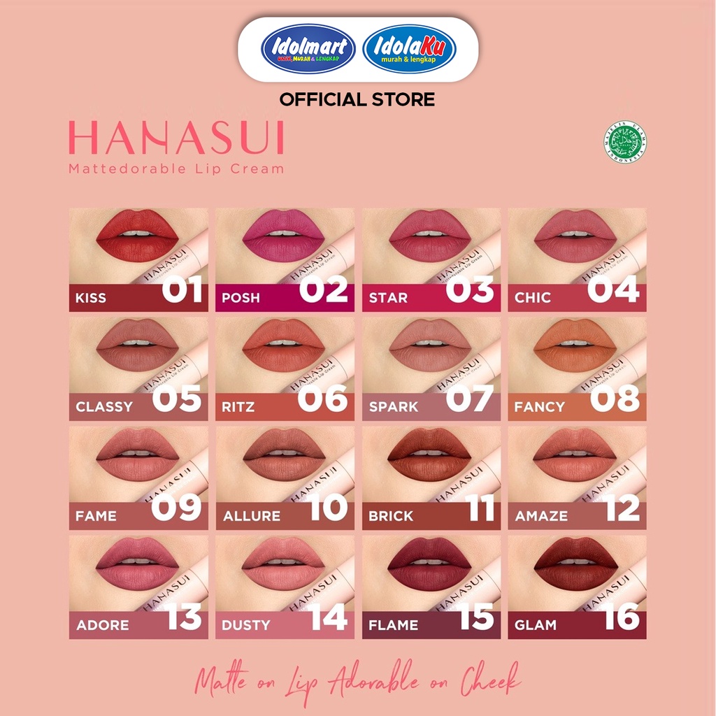 IDOLAKU Hanasui Mattedorable Lip Cream - 03 Star