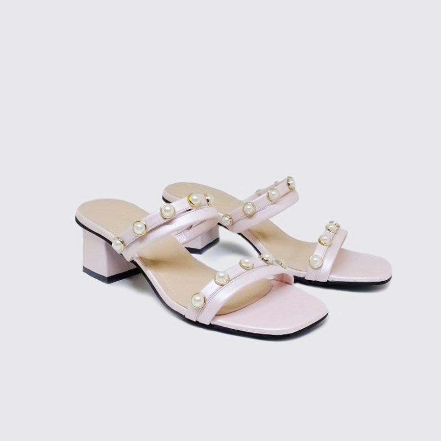 DESTRI X ZAGIB MUTIARA | Sandal Wanita Ukuran Besar 40-45 Heels Pesta Cewek Big Size