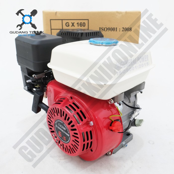 Engine Penggerak Mesin 4Tak 6.5 Hp GX200 GENERAL / Mesin Penggerak Serba Guna 6.5Hp Engine Gasoline Bensin GX 200 GENERAL