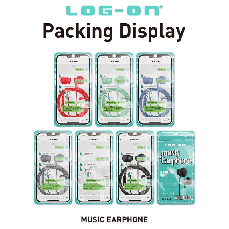 Earphone Log on LO-HF782 RENI