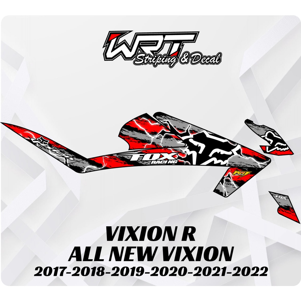 Striping Stiker Decal Vixion R All New 2017 2018 2019 2020 2021 2022 2023 FOX