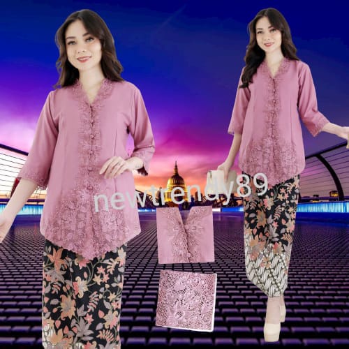 Kebaya Modern/Kebaya Encim Brukat model Amelia