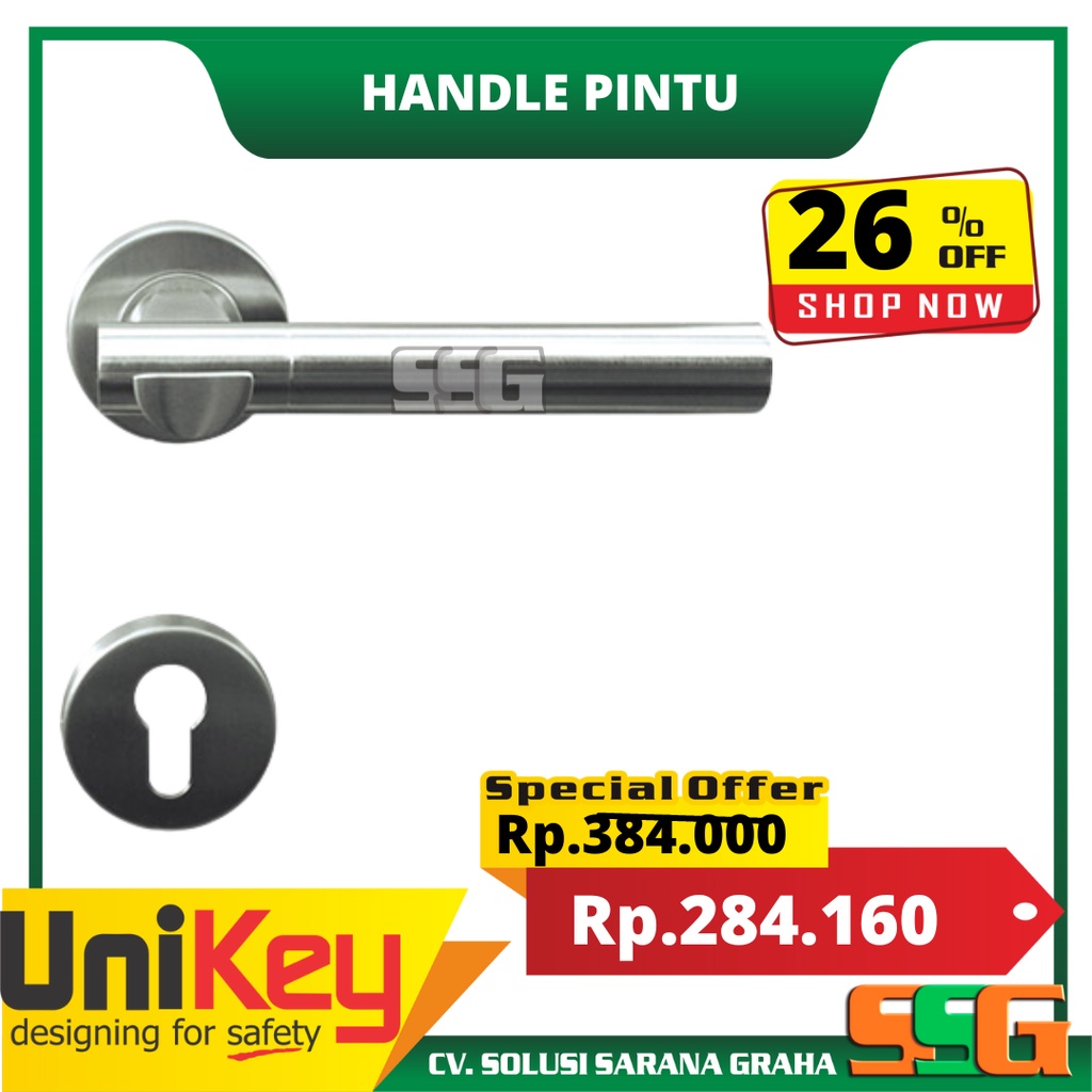 Handle Pintu UNIKEY UK 016.53 SSS  Gagang Pintu