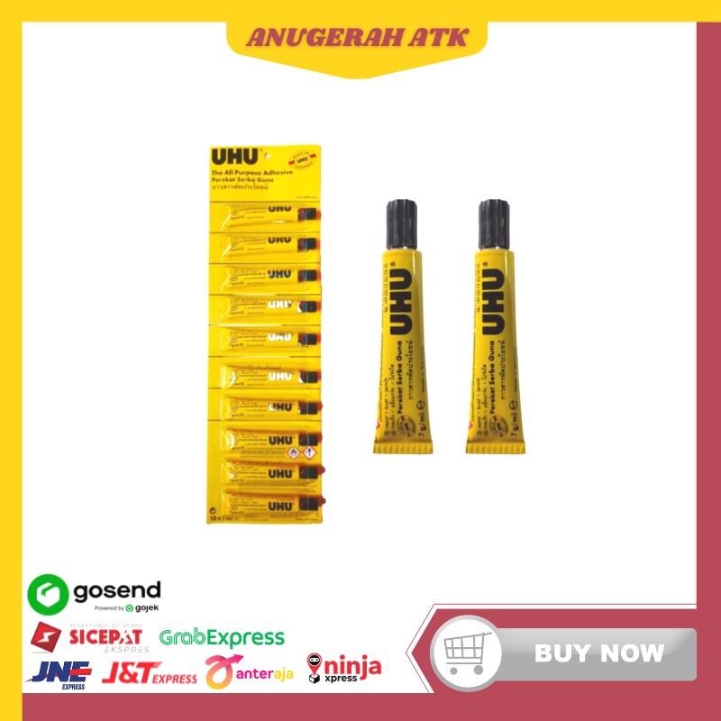 

Lem UHU 7ml, Lem Cair UHU 7ml, Lem UHU Cair 7ml, Perekat Serba Guna