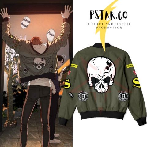 Jaket Bomber Sung Taehoon Manhwa How To Fight Outfit