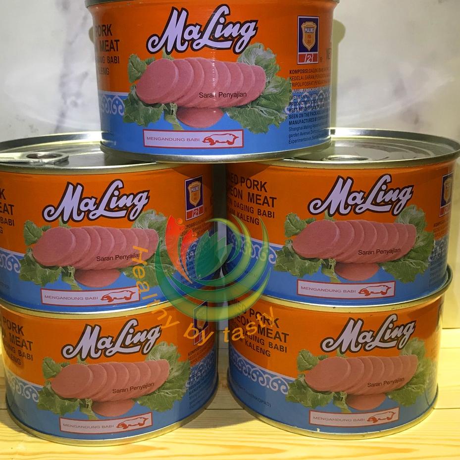 

☟ Ma Ling Luncheon Pork 397 gr TTS Canned / Daging Ham Babi Maling NON HALAL ♠