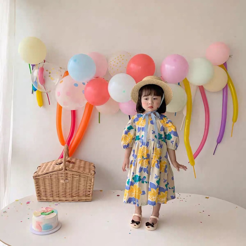 PREMIUM Baju Dress Bayi Anak Kaos Piyama Setelan Perempuan COD Sweater Import Gaun Motif Cewek Murah Tidur Pergi Baju Musim Panas Korea Jepang Kostum Dora